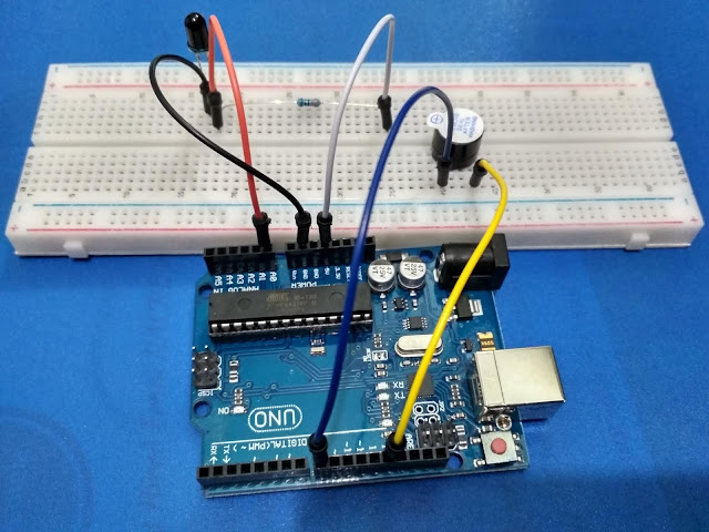 2 pin flame sensor interfacing with Arduino | Fire detection alarm ...