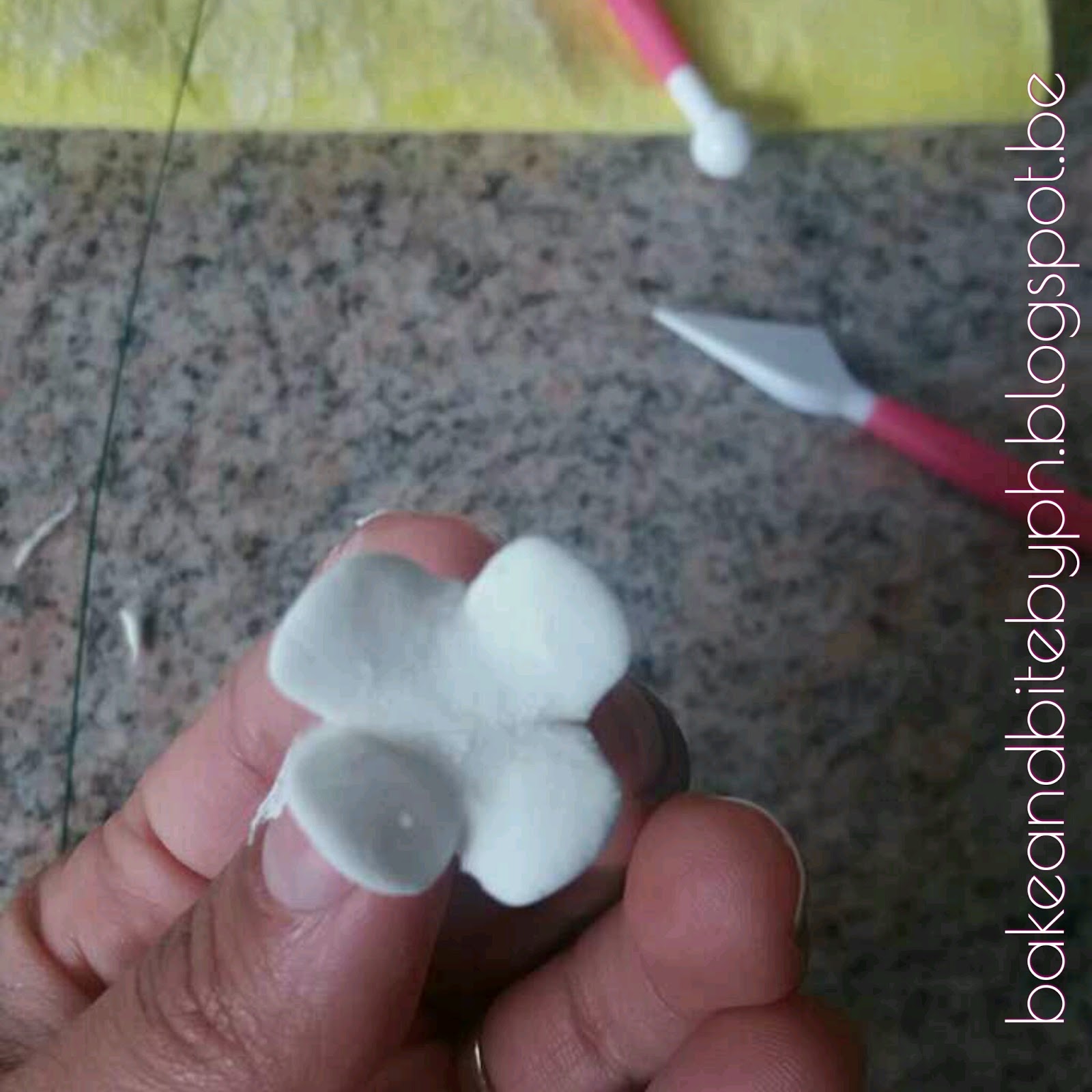 Bake and Bite Making Flowers without cutters Tutorial And Gumpaste