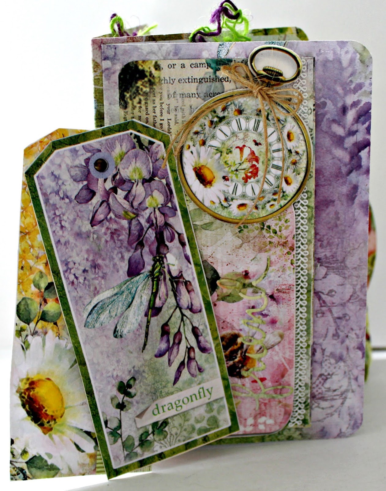 Pam Bray Designs: A Girl with Flair: Memories Bloom Junk Journal Pages ...