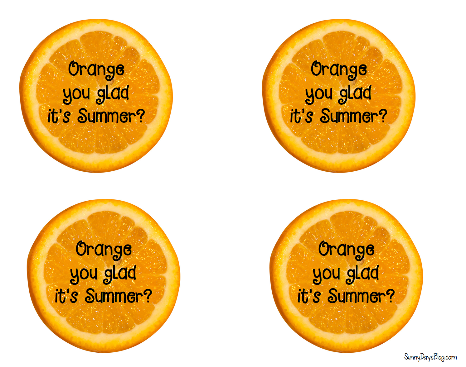 Orange You Glad It s Summer Gift Idea Sunny Days In Second Grade Orange You Glad It s Summer Gift Idea Sunny Days In Second Grade
