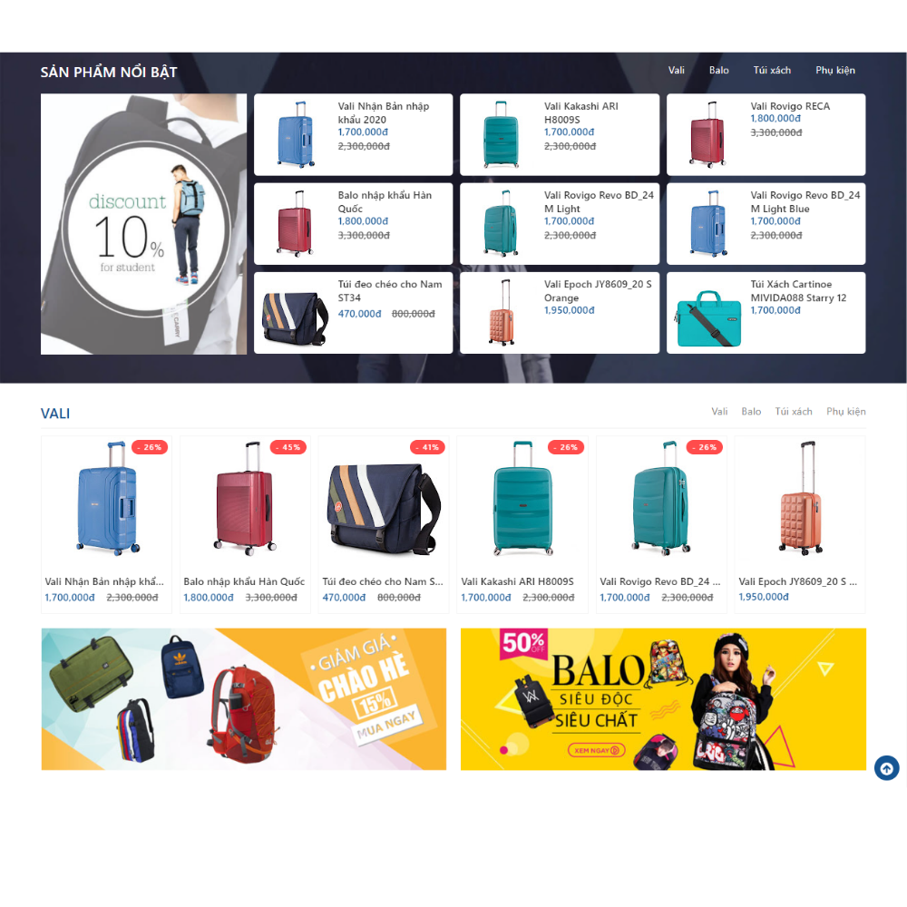 Template Bogspot Bán Hàng Vali-Túi Xách Chuẩn Seo-Load Nhanh Đồng Nai