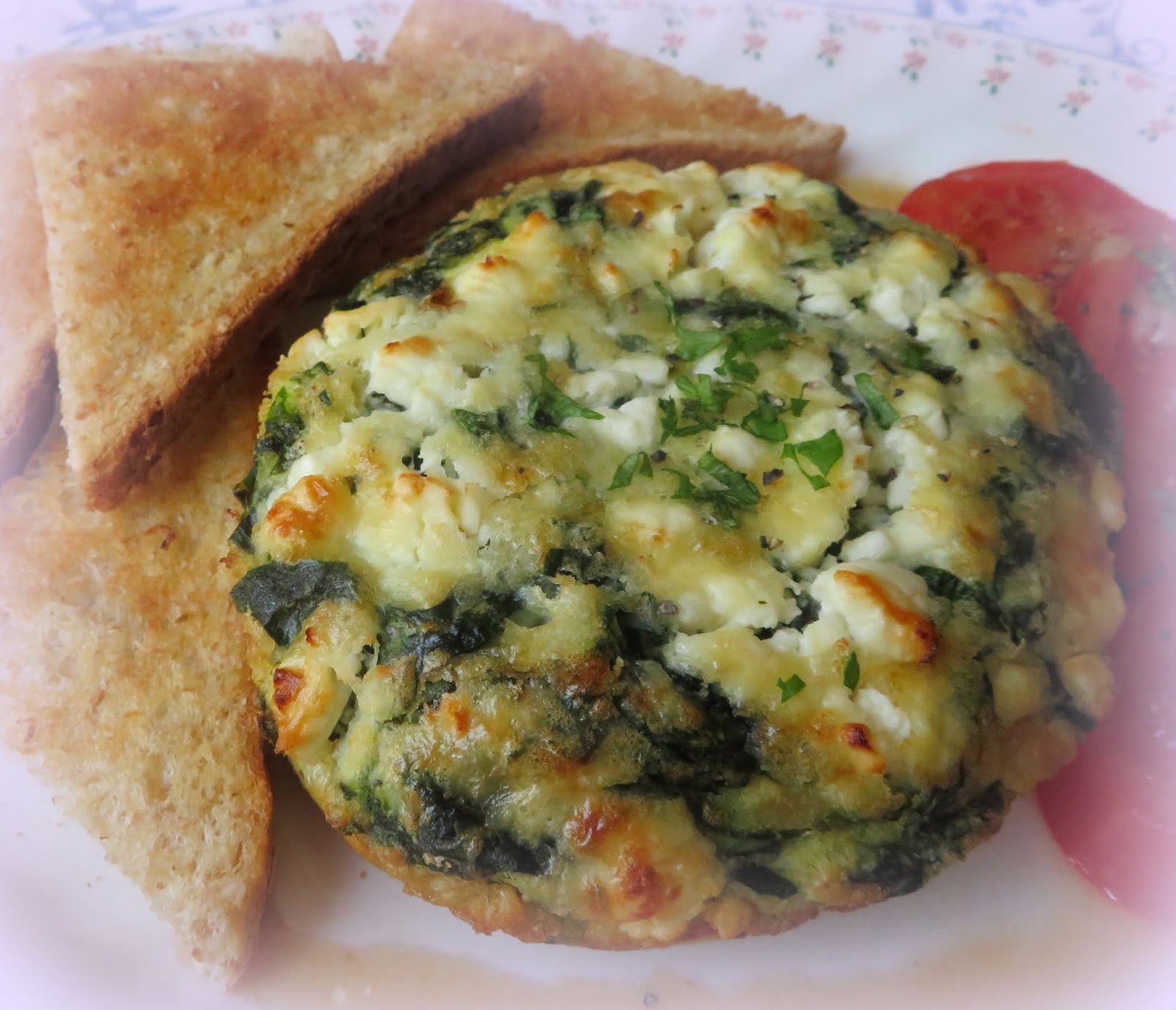Spinach, Onion & Feta Oven Omelets The English Kitchen