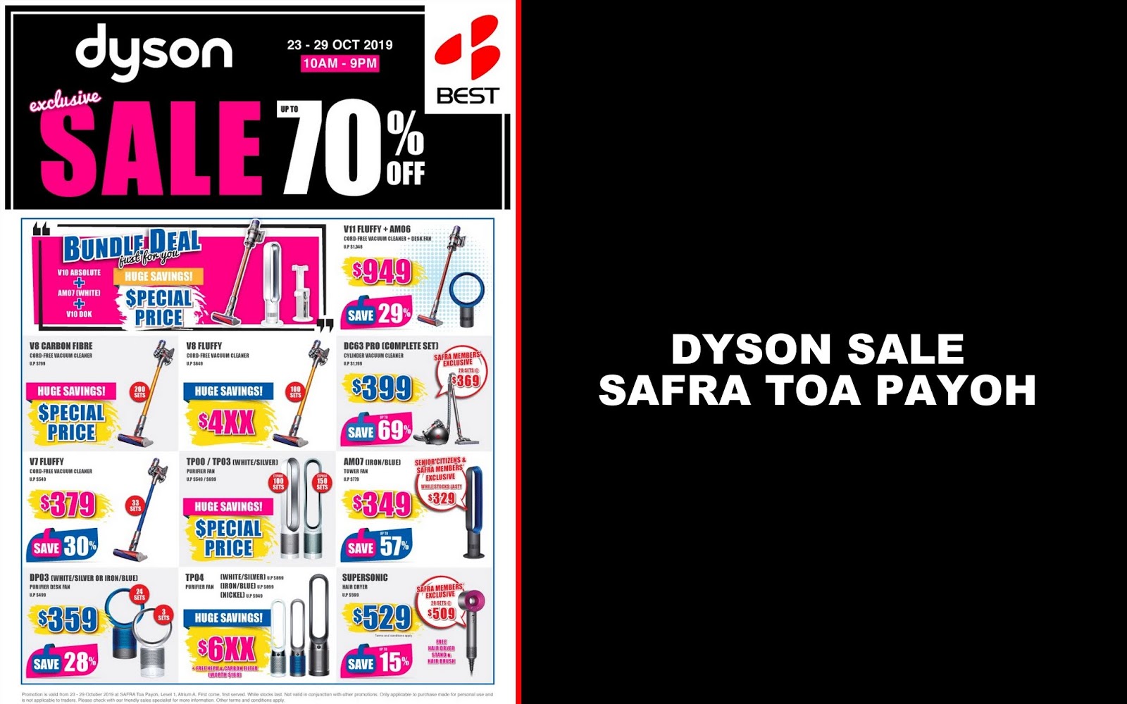 Best Denki Dyson Sale Singapore SAFRA Toa Payoh