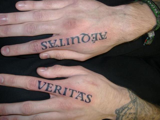 Boondock Saints Hand Tattoos.