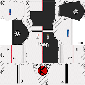 Juventus 2019/2020 Champions League Kit - Dream League Soccer Kits