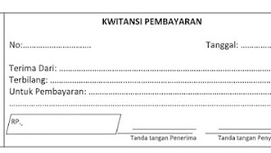 Download Kwitansi Kosong Berbagai Format (GRATIS)