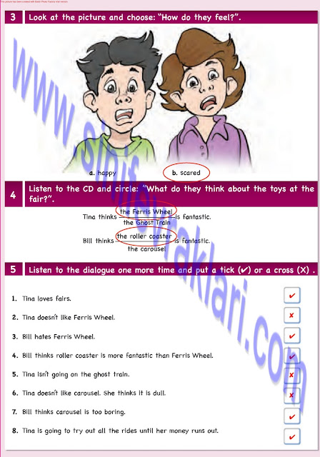 6. Sınıf İngilizce Ders Kitabı Cevapları Ada Matbaa Sayfa 50
