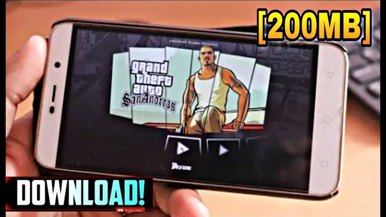 GTA San Andreas Apk+Data Highly Compressed In 200mb