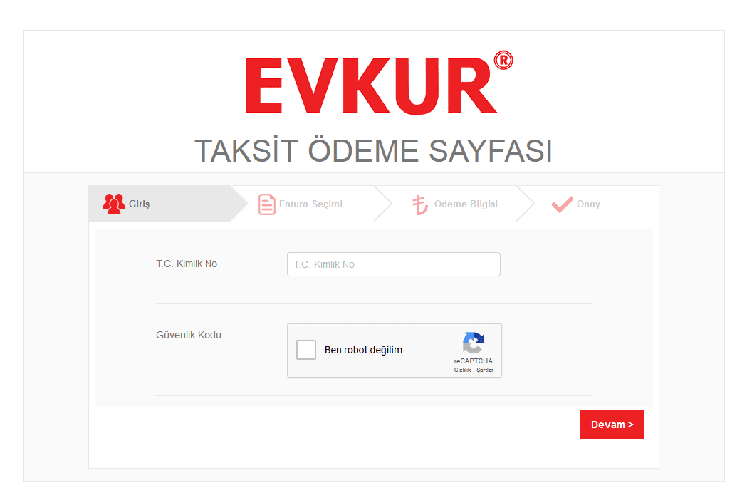 Evkur Borç ve Taksit Ödeme Merkezi Kampanyalar Sayfası
