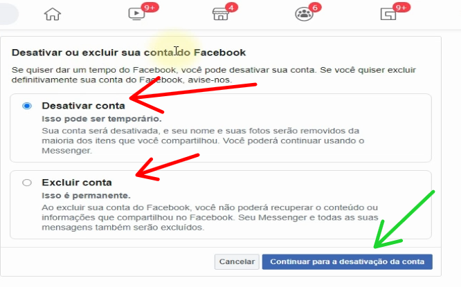 COMO DESATIVAR FACEBOOK visual data 3