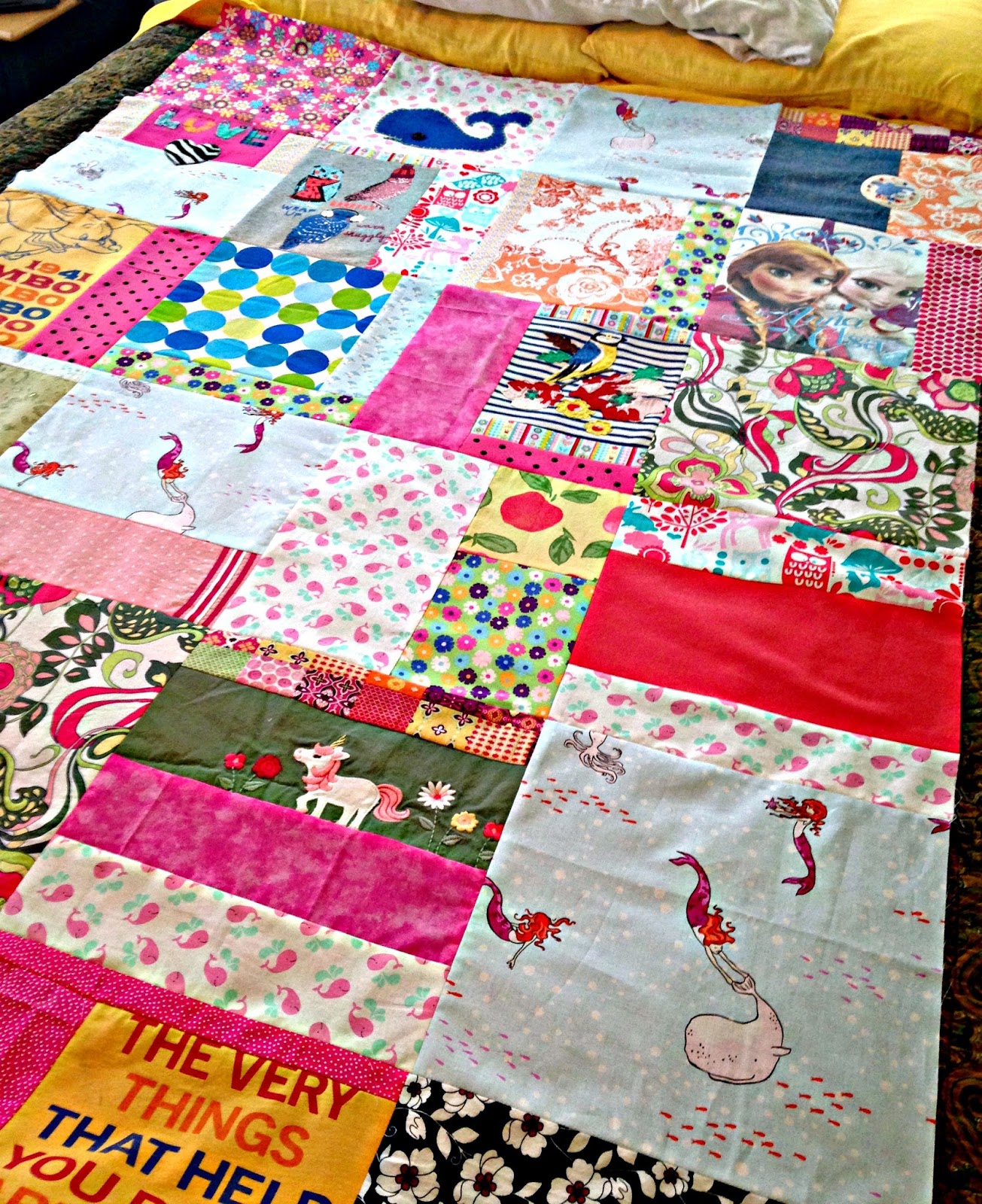 The Quilting Violinist One Quilt Top Done