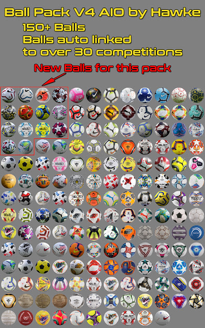 PES 2020 Ball-Server Pack vol 4 di Hawke [150 Balls]