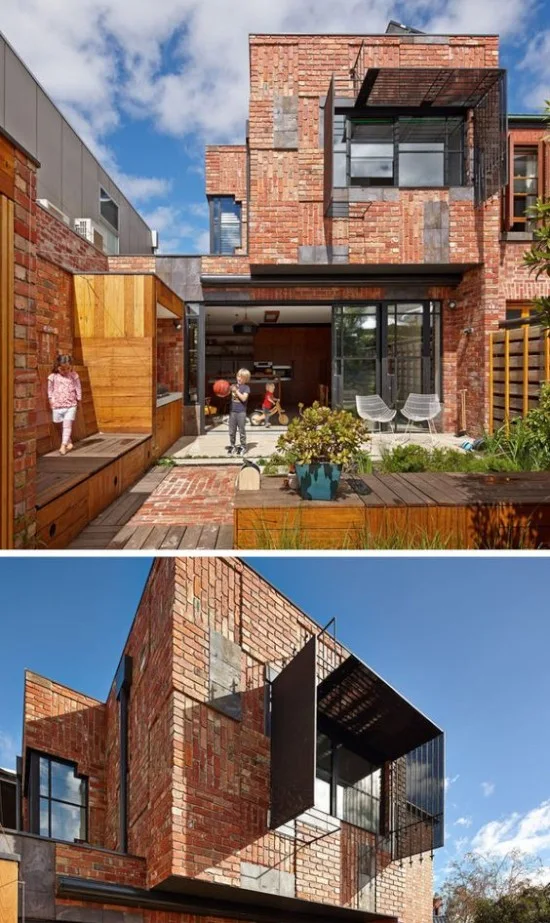 Lingkar Warna 33 Foto Inspiratif Rumah Bata Merah Minimalis Modern