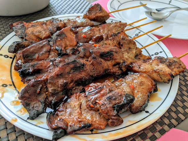 Six Filipino-style Pork Barbecue in skewers from Little Ongpin Restaurant