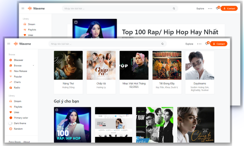 Waveme Music Premium Blogger Template