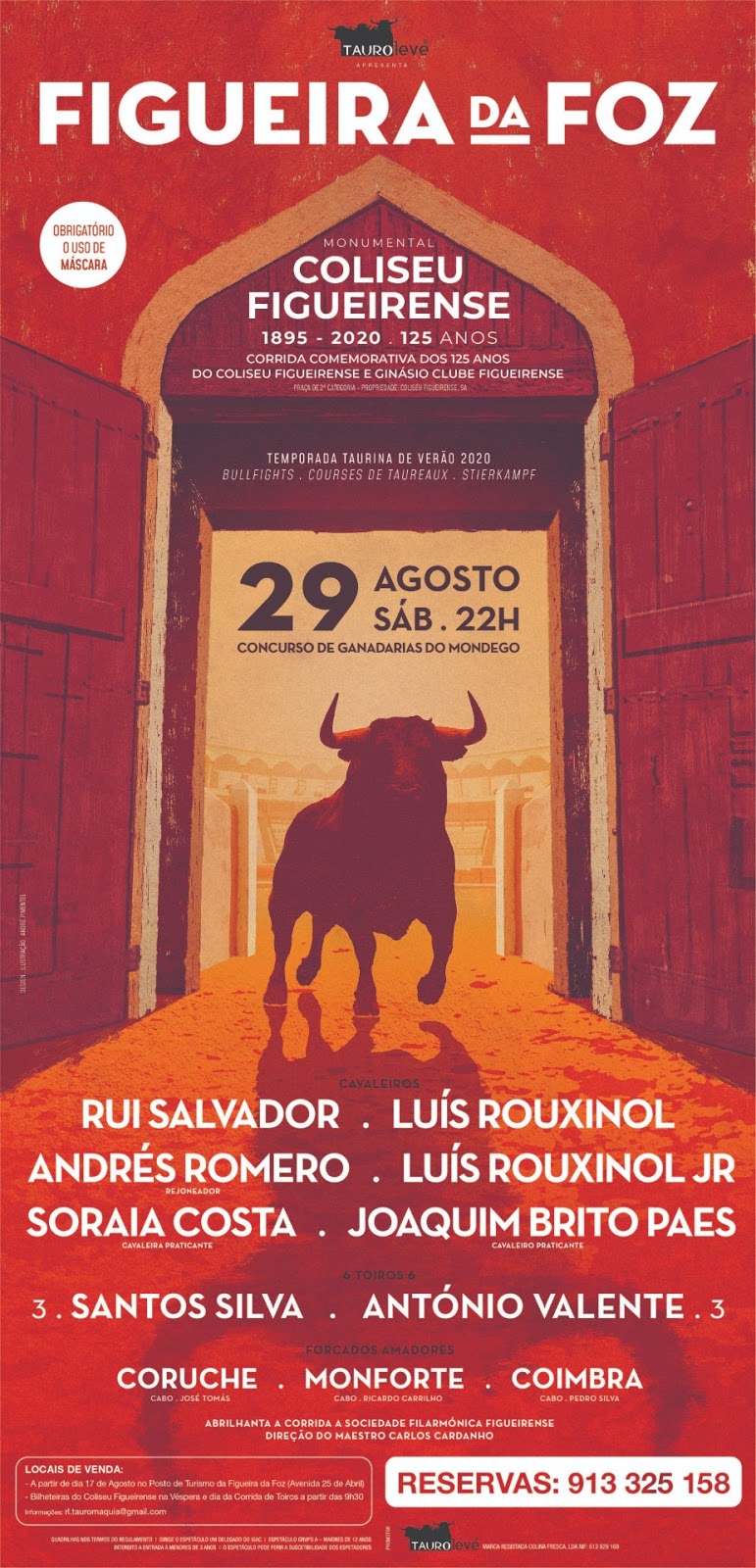 FIGUEIRA DA FOZ Corrida de Toiros 2020 (29/08/2020) (22H00) ~ Agenda