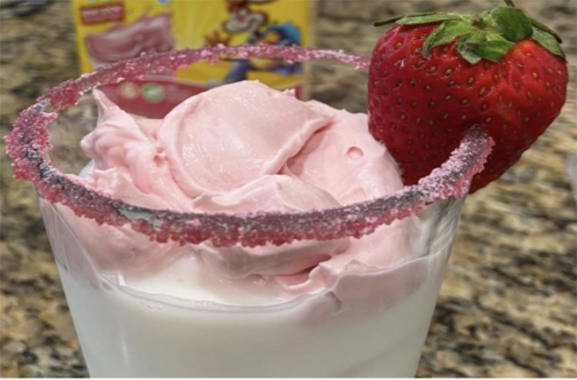 Berry On Dairy Whipped Strawberry Milk Lets Brainstorm On This One