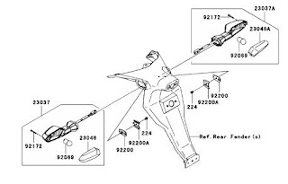 Bucky's Ride: Droopy Rear Turn Signal Fix for Kawasaki Ninja 650R