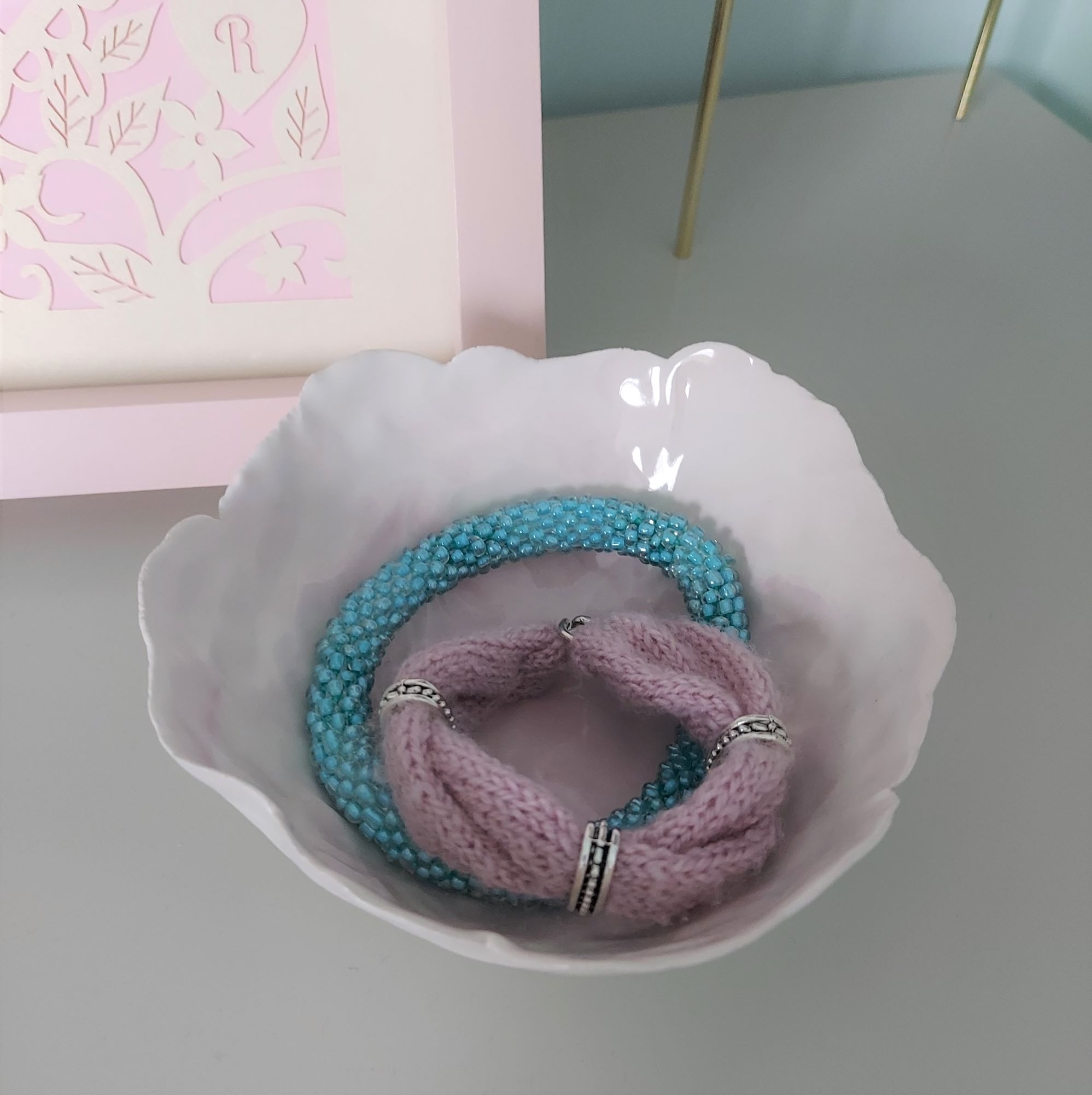 A Playful Stitch Knitted Bracelet