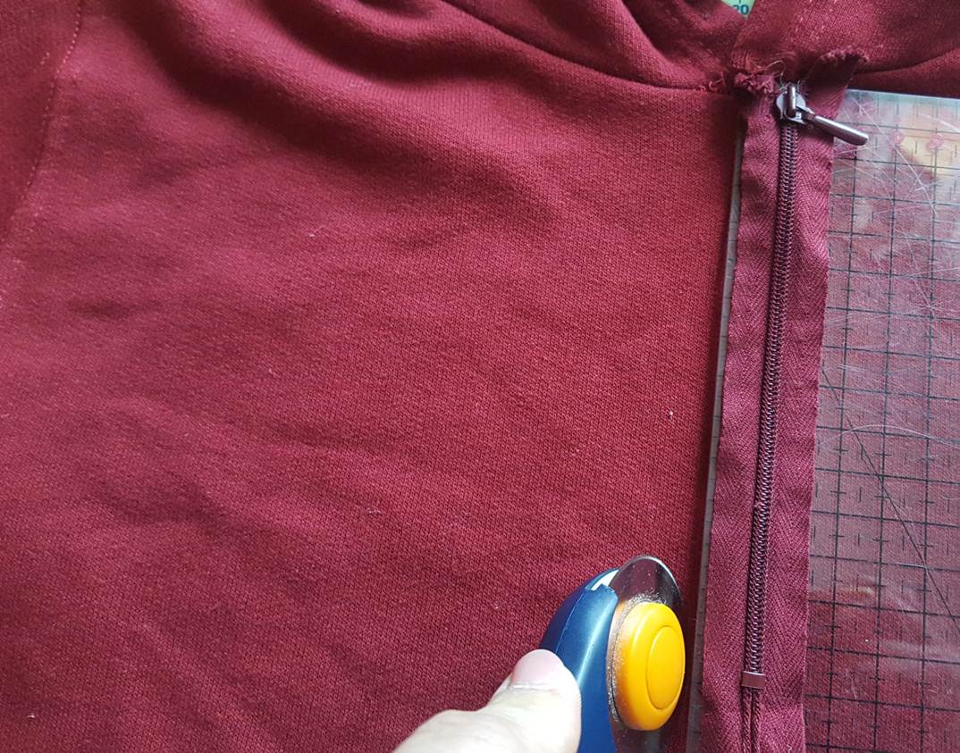 How to add a zipper to a hooded sweatshirt Keeping it Real