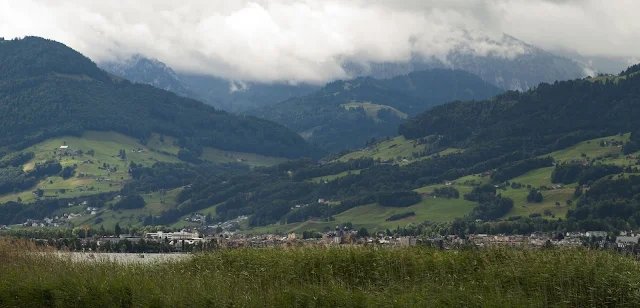 Mountain scenery near Rapperswil, Switzerland