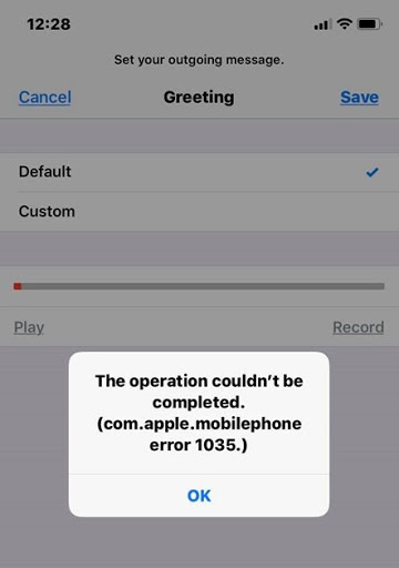 com.apple.mobilephone error 1035