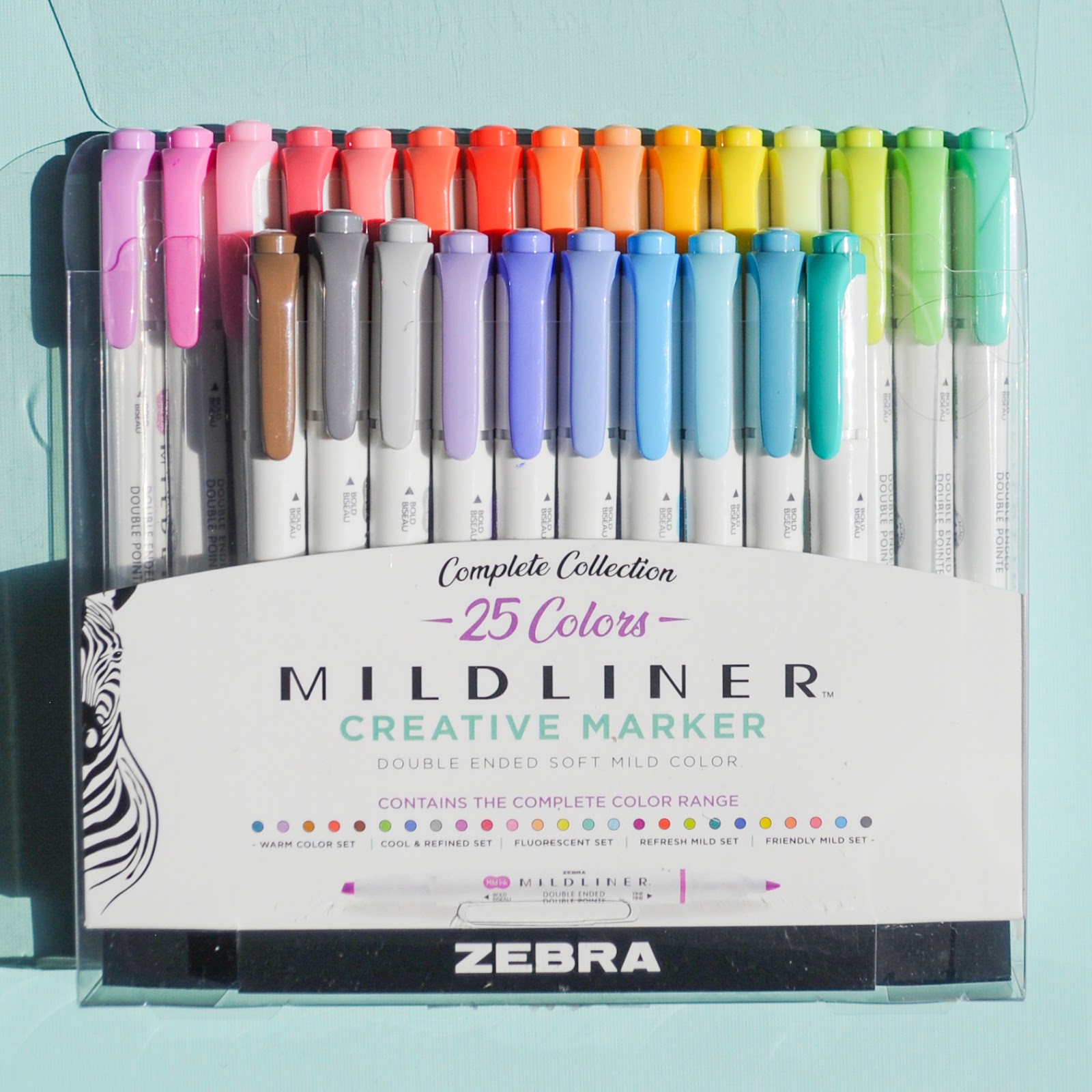 Zebra Pen Mildliner Double Ended Brush Assorted Friendly 5pk