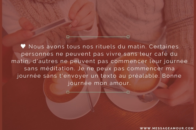 Amour message matin