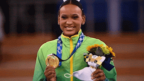 Brasil - Medalhas - de Ouro - Olimpíadas - Tóquio - 2020 - Rebeca Andrade
