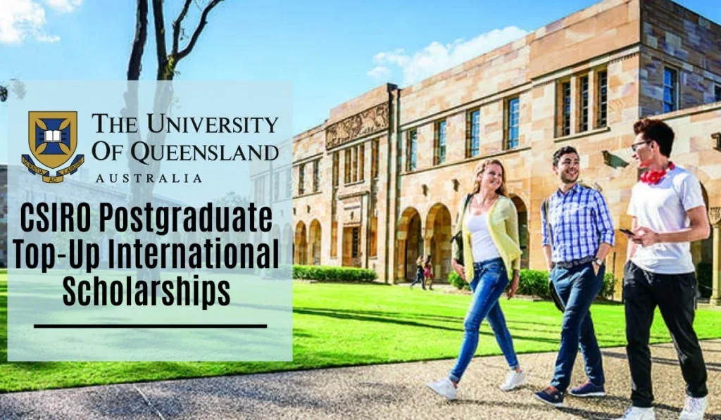 CSIRO Postgraduate Top-Up International Scholarships at University of Queensland in Australia, 2020