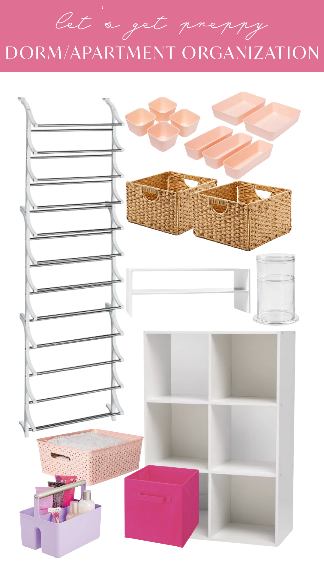 Hanging Closet Organizer Storage Shelves 15 Shelf College Dorm Room  Organization