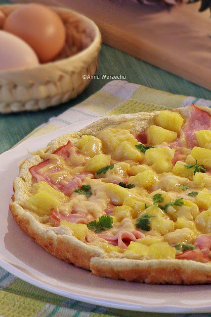 Omlet hawajski ala pizza