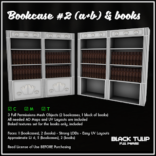 [Black Tulip] Mesh - Bookcase #2 (a+b)
