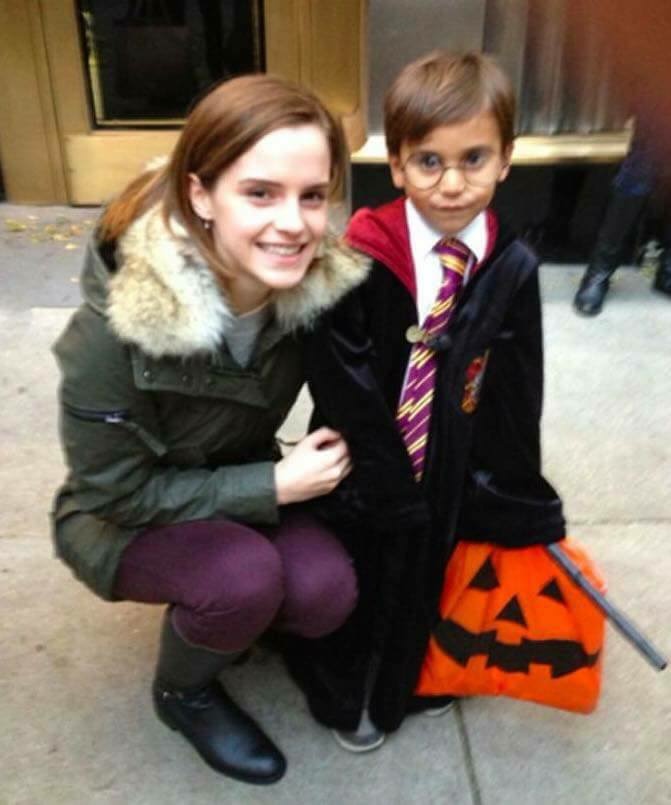 Qui Est Le Garcon Qui A Tue Emma Halloween : Emma Watson a croisé un jeune garçon déguisé en Harry