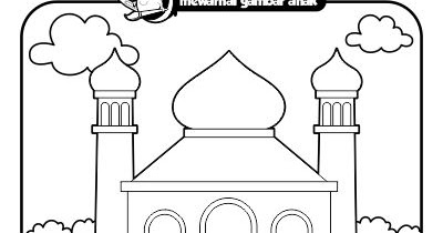 Mewarnai Gambar Anak: Mewarnai Gambar Pergi Ke Masjid