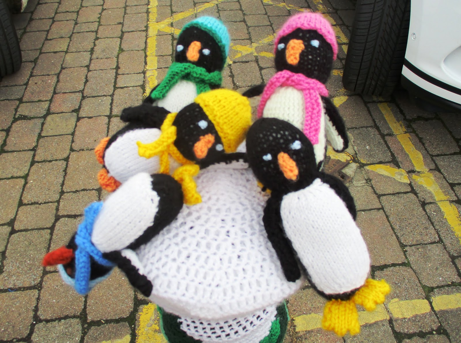 Love my life Yarn bombing in Thirsk.
