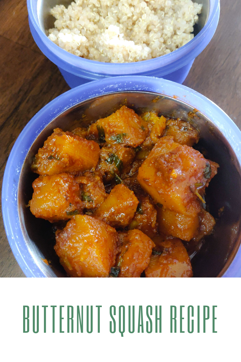Butternut Squash Indian style Recipe IamGeetha