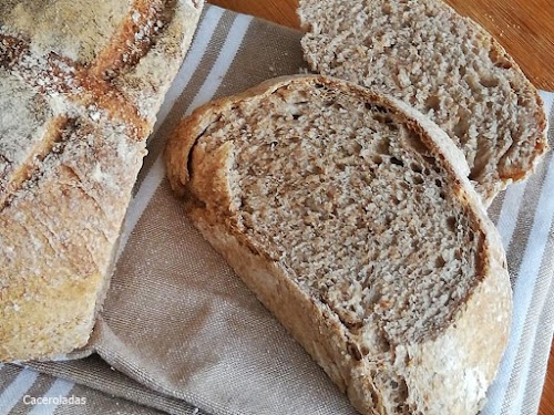 Pan casero con harina integral fácil y rápido