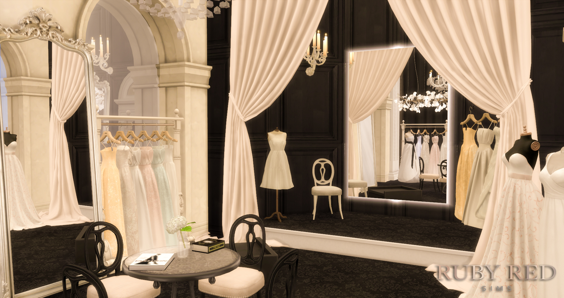 June Bridal Shop CC Set [Ruby Red Sims]