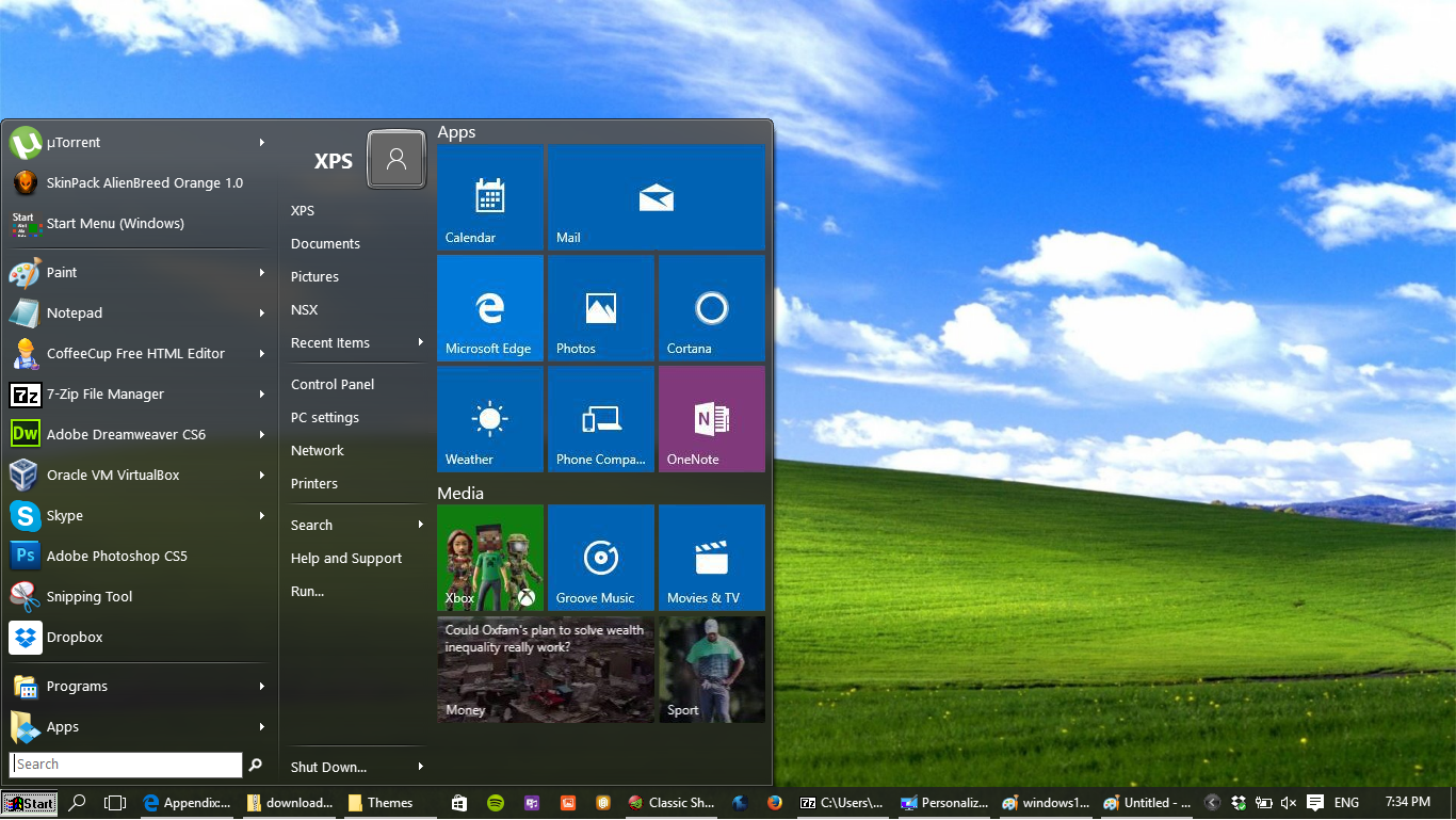 classic start menu for windows 10