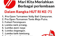 Spanduk Pengumuman Lomba 17 Agustus 2016