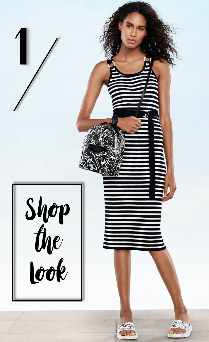 michael kors graffiti slides