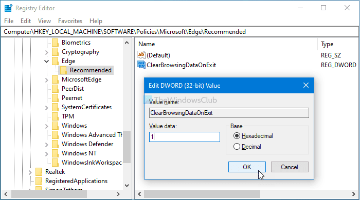 Come cancellare automaticamente i dati di navigazione alla chiusura di Edge