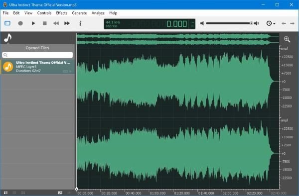 Gemakkelijke, snelle, gratis en krachtige audio-editor