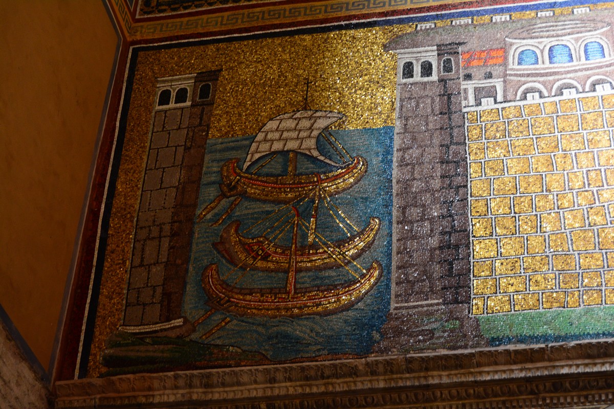 port de Classis mosaïque Ravenne port de Classis mosaïque Ravenne