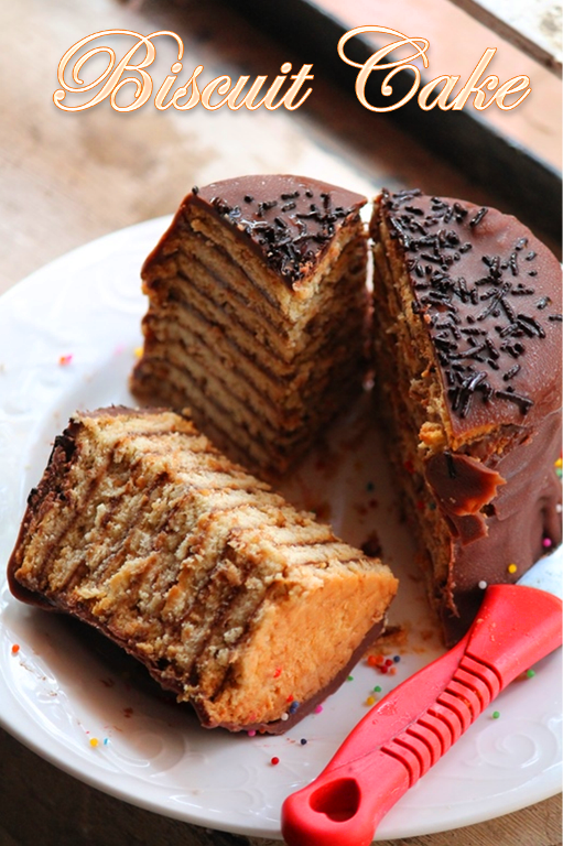 Easy Biscuit Cake Recipe / No Bake Biscuit Cake Recipe Yummy Tummy