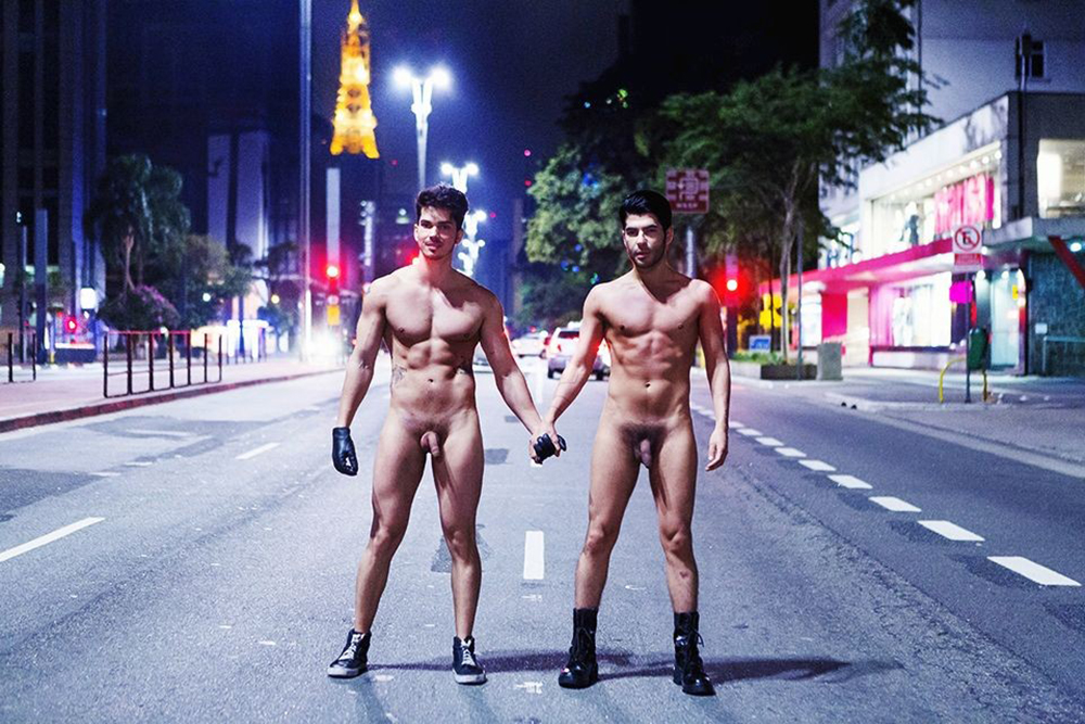 Naked Guys on the road.