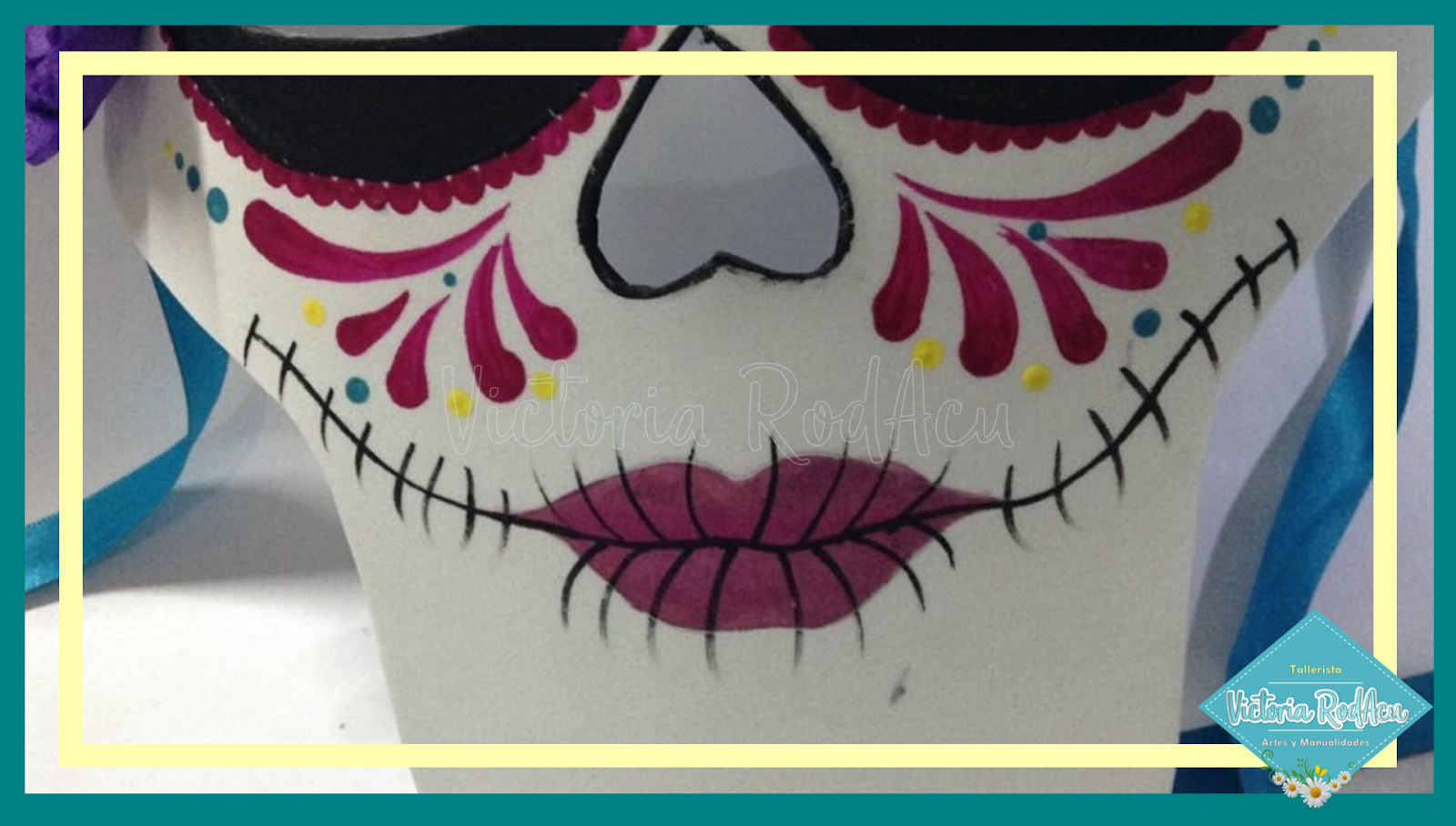 Victoria Rodacu Manualidades Mascara De Catrina Dia De Los Muertos Halloween