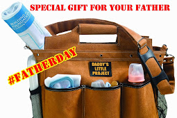 Giving Father 'Lillian Rose Diaper Bag' for Father's Day