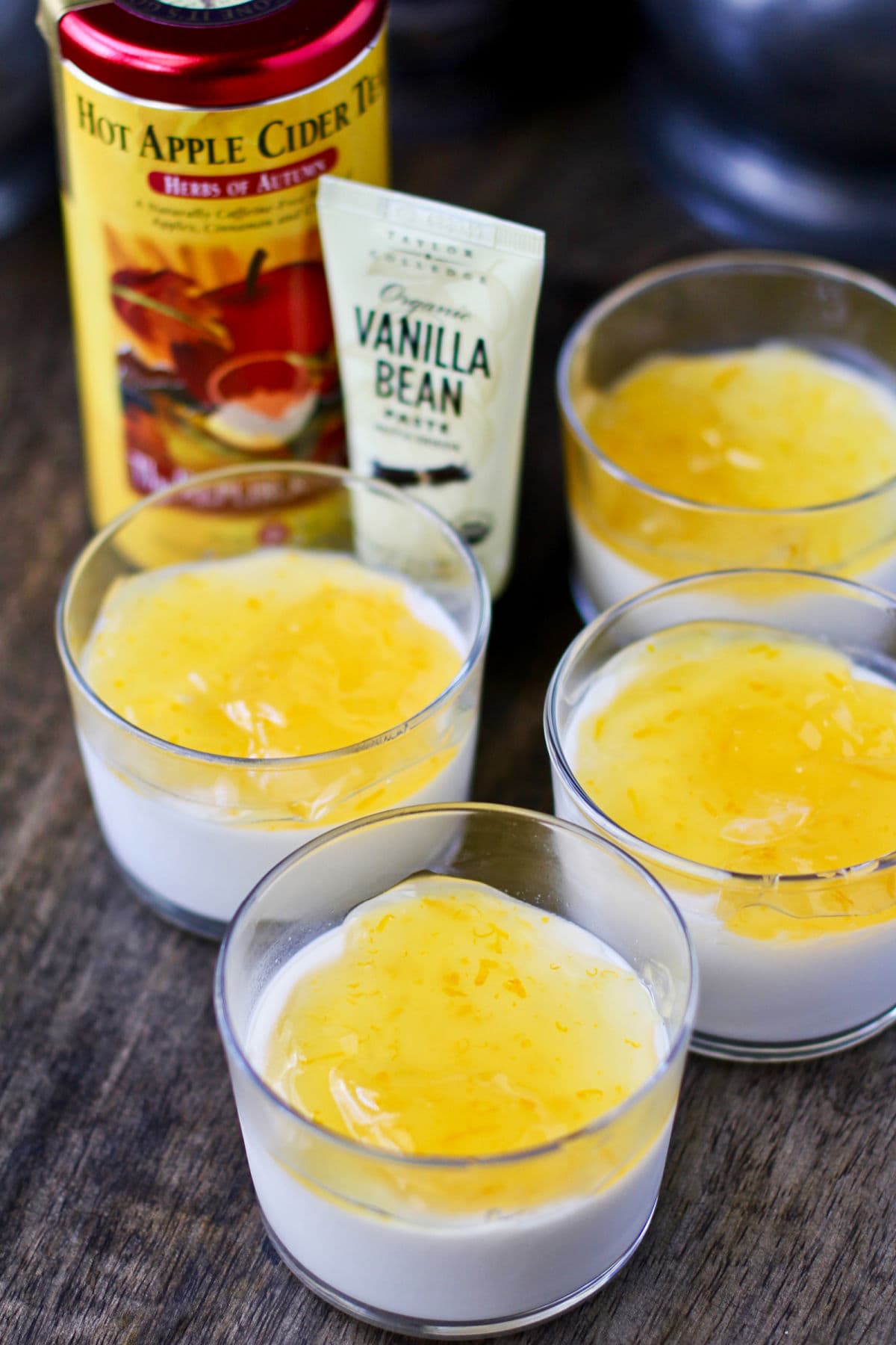 Sweet Tea Panna Cotta with vanilla bean paste Sweet Tea Panna Cotta with vanilla bean paste.